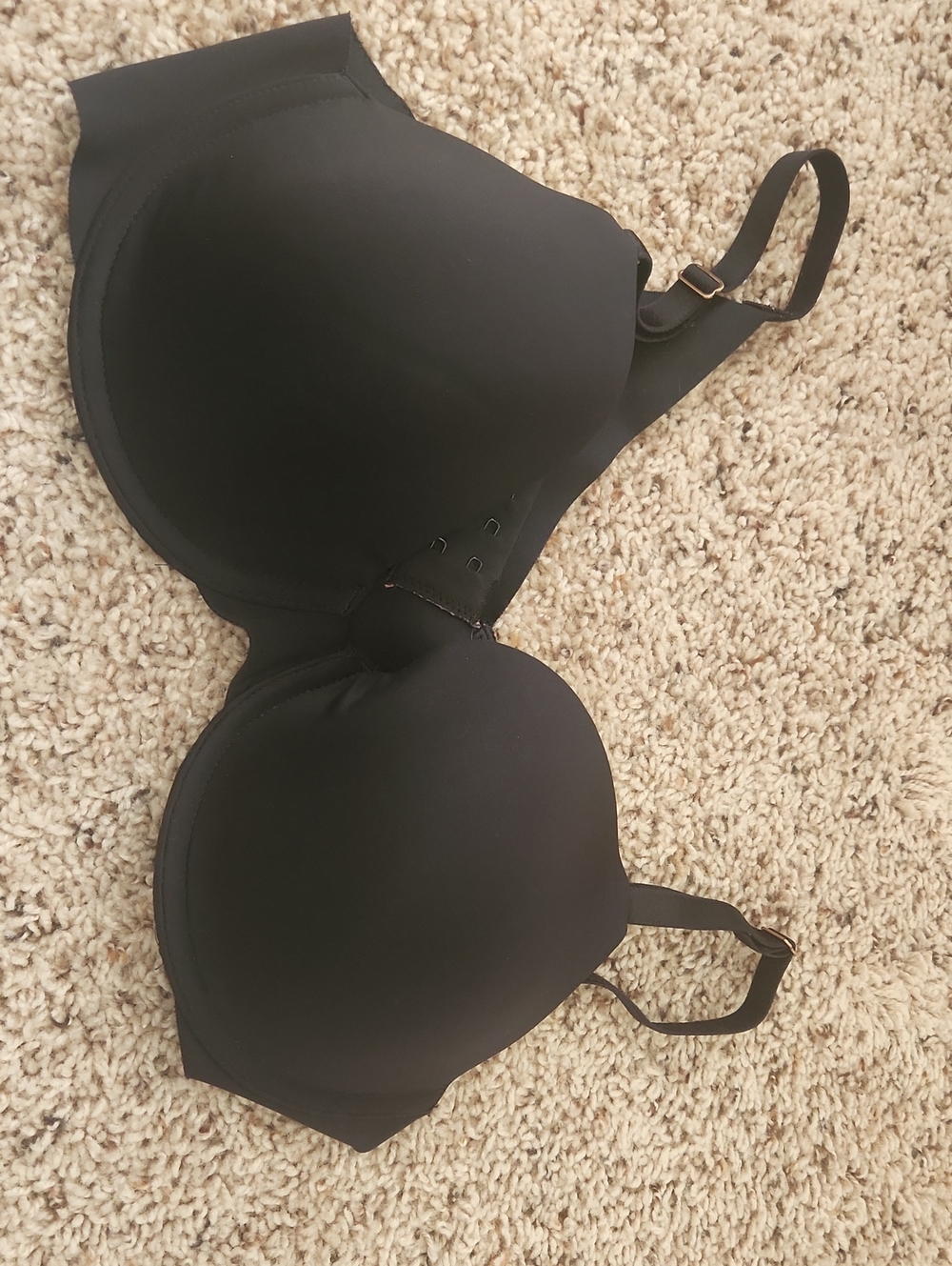 Soma Vanishing Edge Perfect Coverage Black Seamless T-Shirt Bra